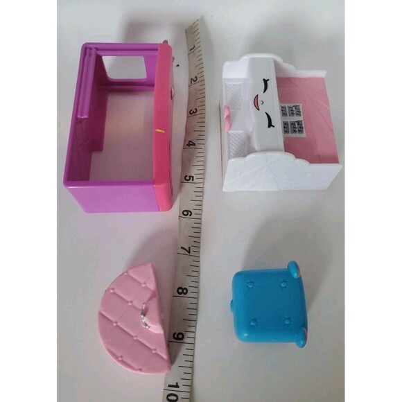 Shopkins Replacement Dollhouse Furniture Piano Locker Bear Ottoman Mixed Bundle - Picture 13 of 13